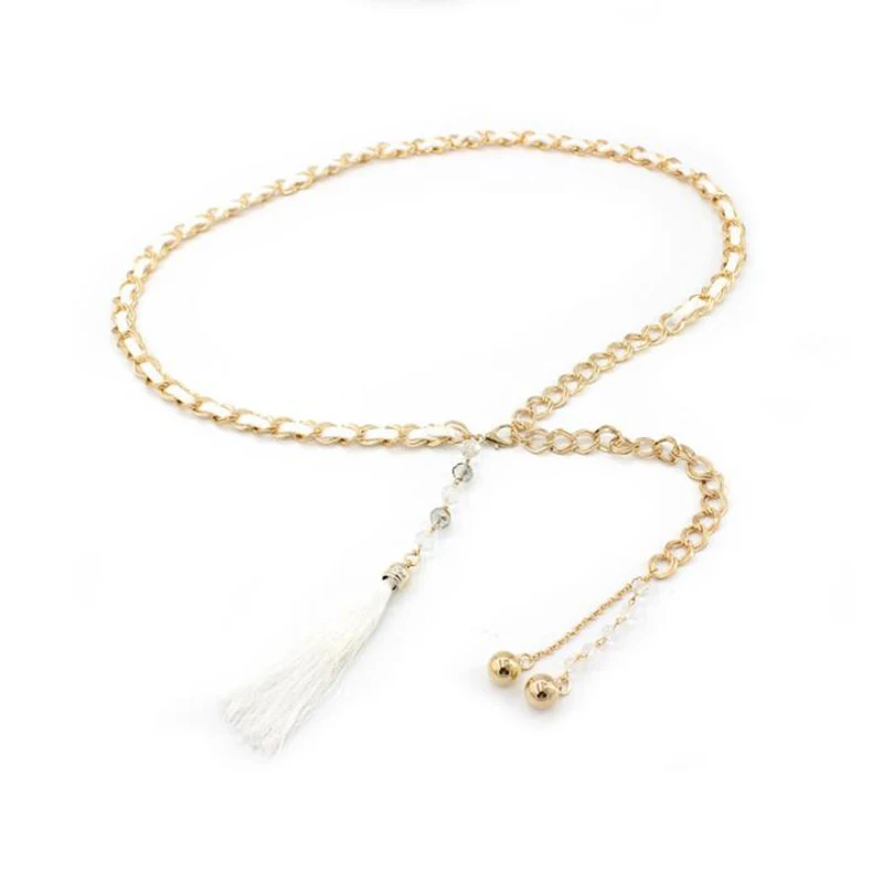 

Belt Waist Chain Fashion Joker Waist Tassel Chain Woman Decoration Belt Woman Belts Dress Decration