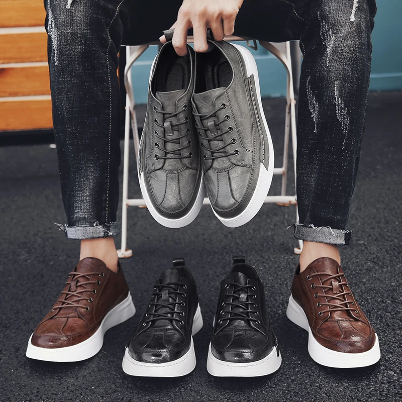 

2020 New Genuine Leather Men's Dress Shoes Handmade Office Business Wedding Black Luxury Lace Up Formal Oxfords Mens Shoes %