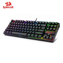 Redragon KUMARA K552 RGB Backlighting 87 Key Blue Switches Wired Mechanical Gaming Keyboard K552RGB For PC Gamers