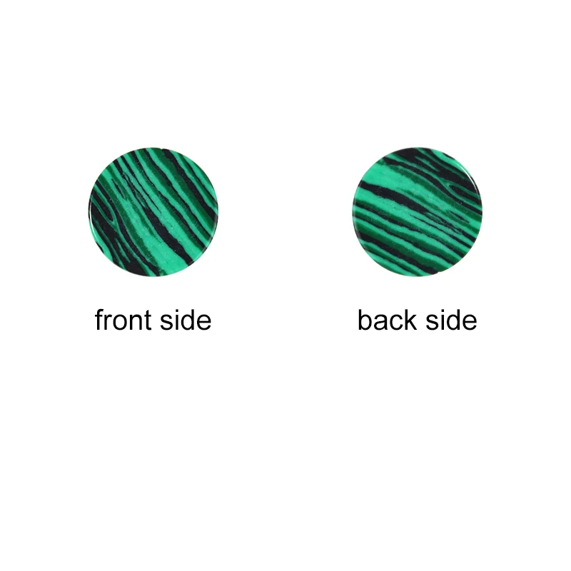 Круглые плоские разделители из бирюзового малахита диаметром 6-22 мм 30/20/10 дюймов -
