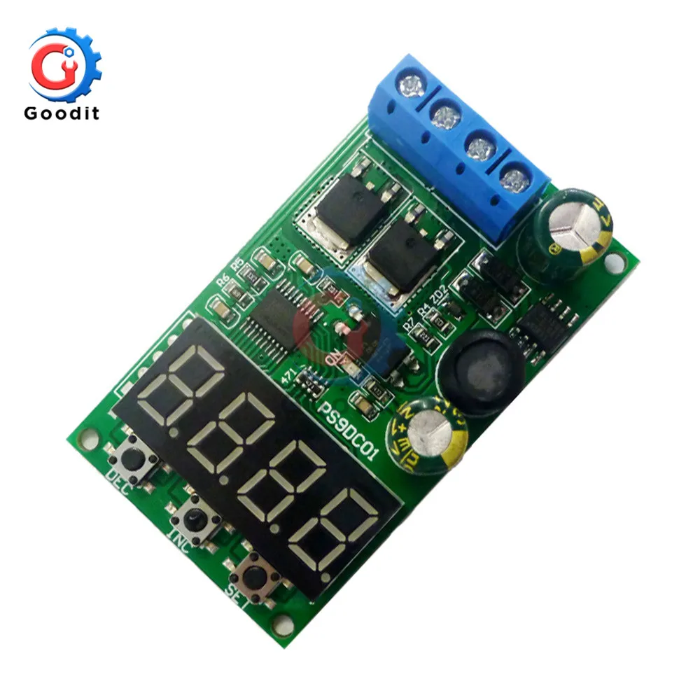 

DC 6V-30V 15A Digital Battery Discharge Protector Module Multifunctional Lithium Battery Solar Battery UPS with LED Indicator