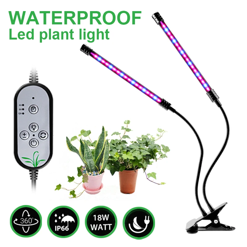 LED Grow Light USB Seedlings Flower Indoor Grow Box Clip Lamp Greenhouse Tent Phytolamp For Full Spectrum Control Plants Plants