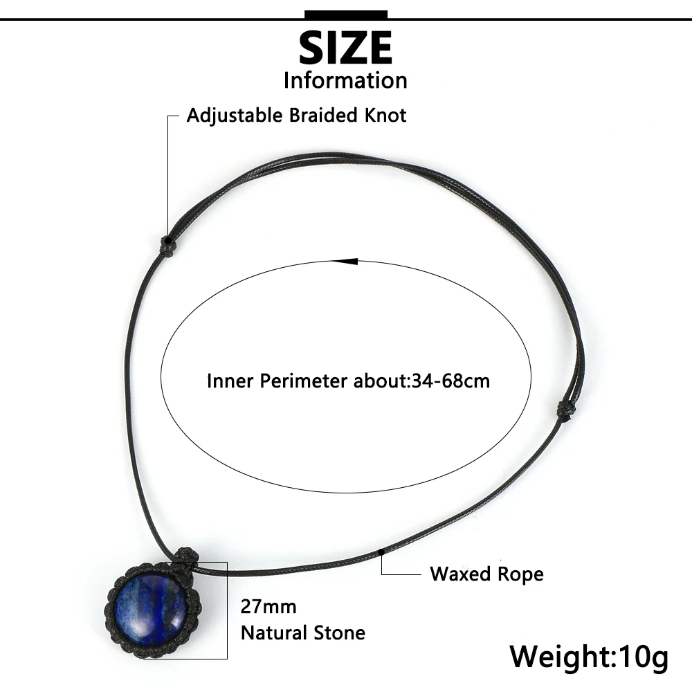Женский и мужской кулон из натурального камня тигровый глаз Овальный Оникс