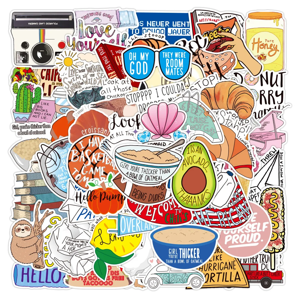 

10/30/50PCS Small Fresh Vine Vine Graffiti Waterproof Sticker Notebook Scooter Trolley Case Decoration Sticker Wholesale