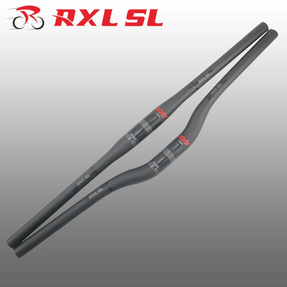 RXL SL 31 8 Mtb руль из углеродного волокна плоский/подъемный стержень 3K матовый