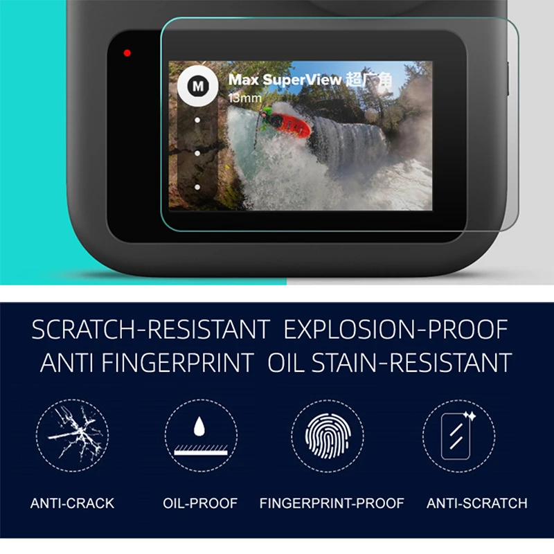 

1 Set Tempered Glass Protective Film with Camera Lens Cover for GoPro Max DJA99