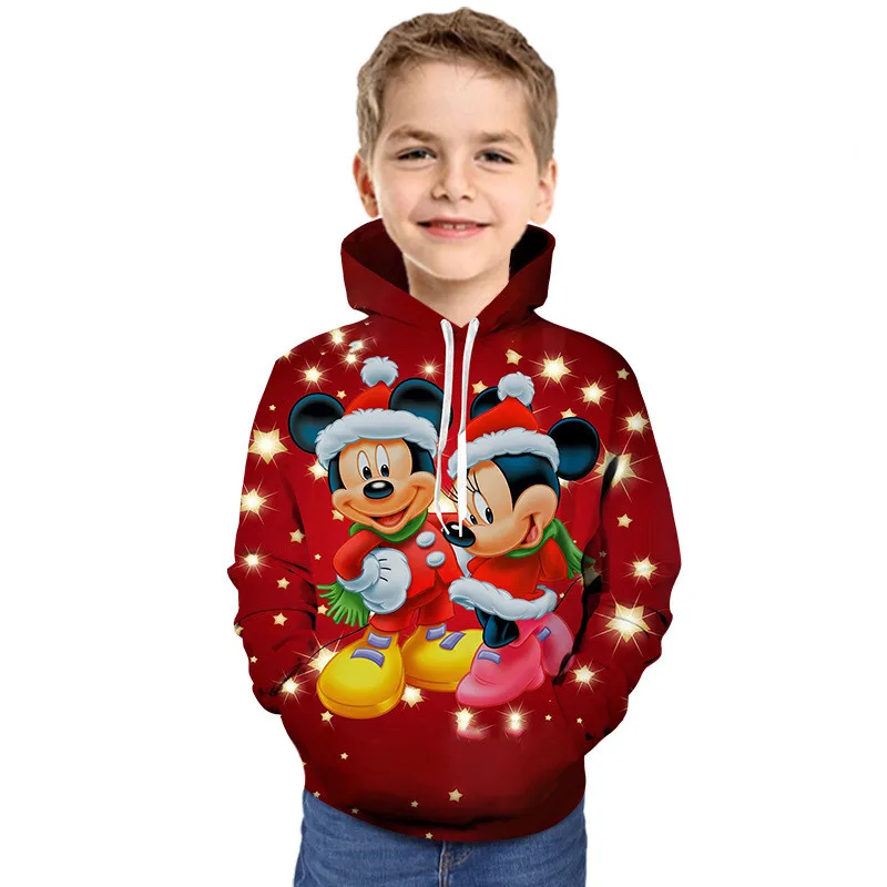 Толстовки с капюшоном для мальчиков и девочек от 2 до 13 лет весенне-осенний свитер