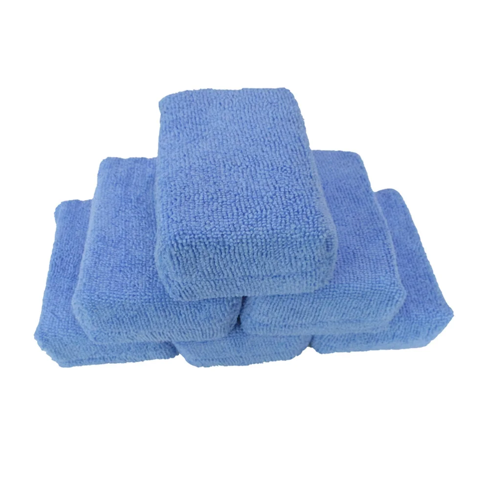 

5pcs Car Cleaning Towels Microfiber Auto Car Polishing Waxing Drying Cloth(Blue)