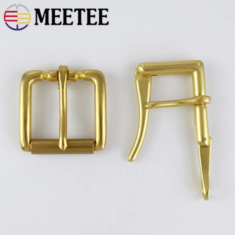 Meetee 1 шт. ID40 мм медные пряжки для ремня 38 39 Пряжка украшения джинсов кожаная тесьма