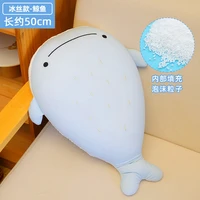 45cm ins northern europe nordic style home sofa and car pillow cushion very soft plush doll toy lake blue whale baby
