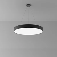 Black White 2021 New LED 5cm Ultra Thin Round Pendant light Lustre Hanging Lamps Suspension Luminaire Lampen For Foyer Office