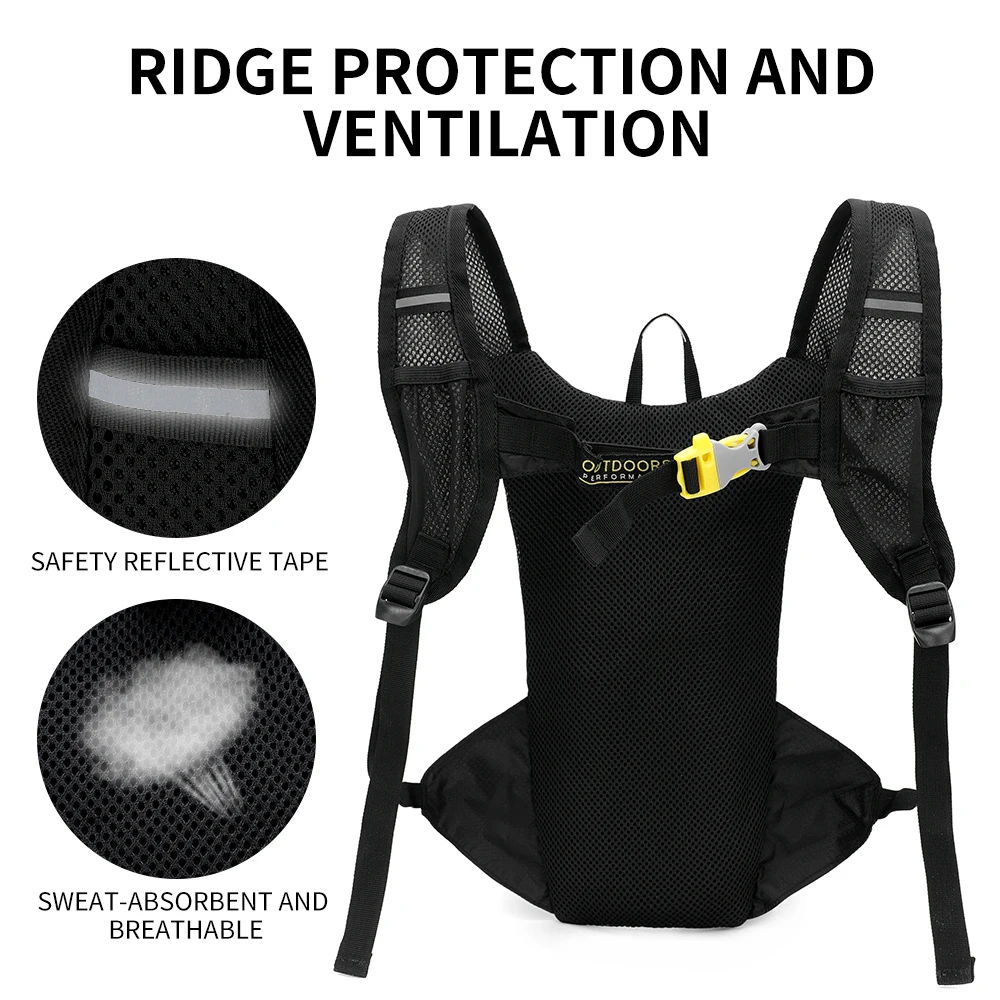 INOXTO Children's Trail Running-Ultra-light 5L Backpack, Running Moisturizing Vest, Suitable for Marathon Bikes, 1L Water Bag