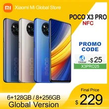 Global Version POCO X3 Pro 6GB 128GB / 8GB 256GB Smartphone Snapdragon 860 FHD+ 120Hz DotDisplay 5160mAh 33W NFC Quad Camera