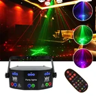 Мини RGB светодиодный диско-проектор Красный Синий Зеленый лазерный проектор лампа для вечеринки бар КТВ спальня фонарь для сценсветильник