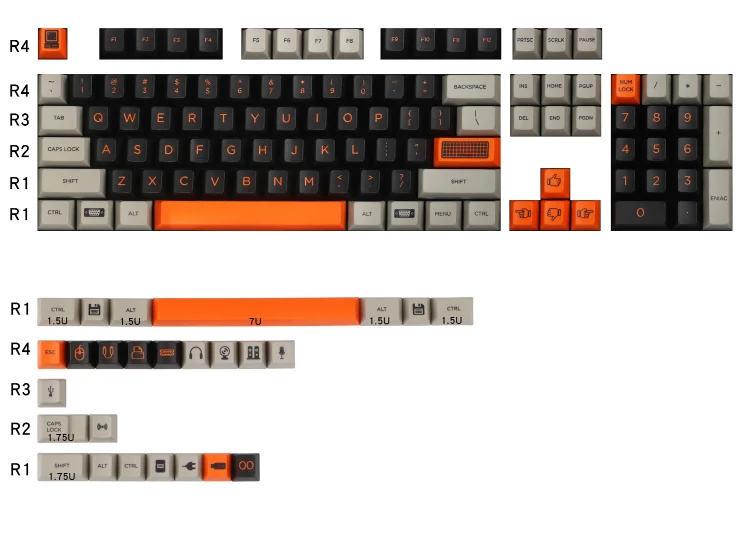 

Вишневый профиль Dyesub PBT колпачки для механической клавиатуры 130 клавиш краситель sub keycap 87 TKL клавиатуры