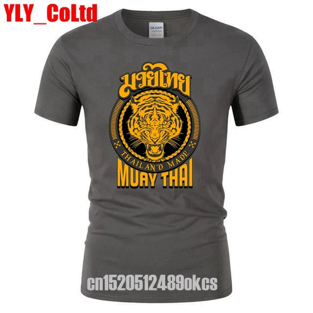 Muay Thai Tiger футболка UFCs для Мужчин MMA Thailand Ultimate Fighting Martial Art Мужская с коротким