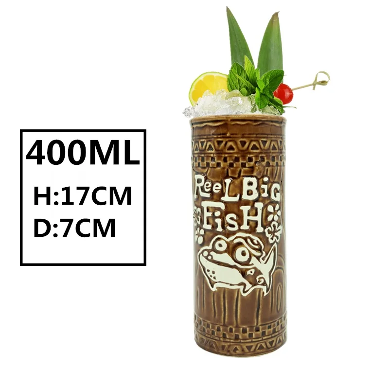 Новые Hawaii Tiki кружки, кружки для коктейлей, пивные кружки для напитков, кружка для вина, керамическая Пасхальная кружка Tiki, кружка 450 мл