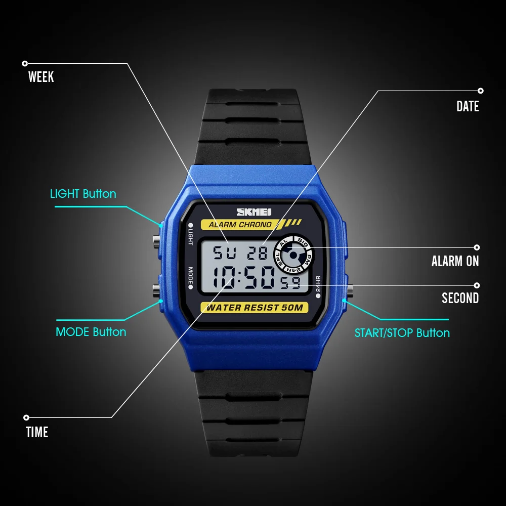 

SKMEI Luxury Women Analog Digital Sport LED Back Light Waterproof Wrist Watch Sports Watch Relogio Feminino Watch Reloj Mujer