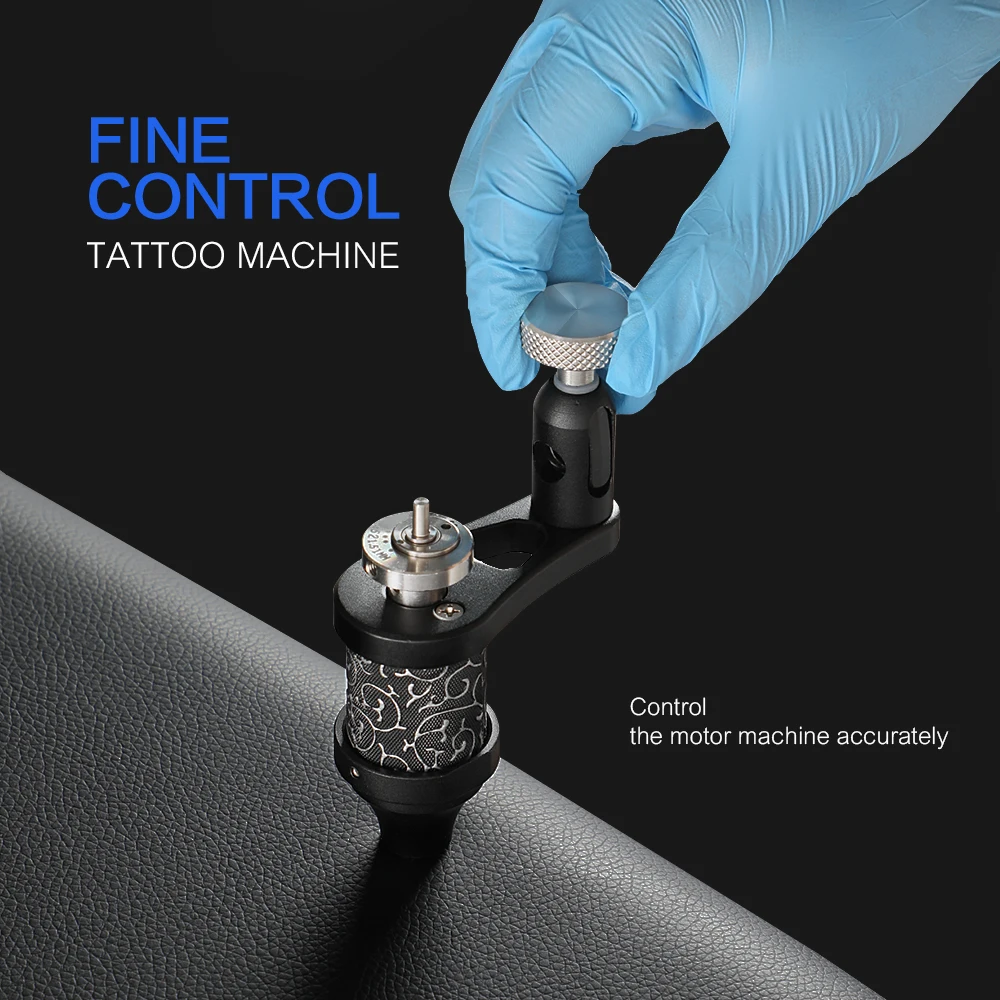 Машинка для тату-машинки с черным серебристым и красным мотором | Тату-машинки