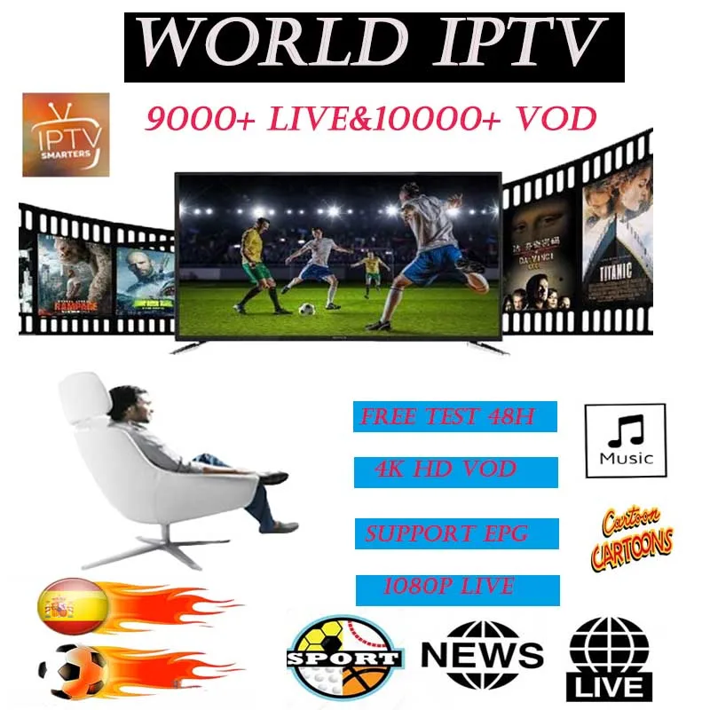 Стабильная Европейская IP ТВ подписка для взрослых HD 10000 VOD & 9000 + live Android Mag M3u Спорт