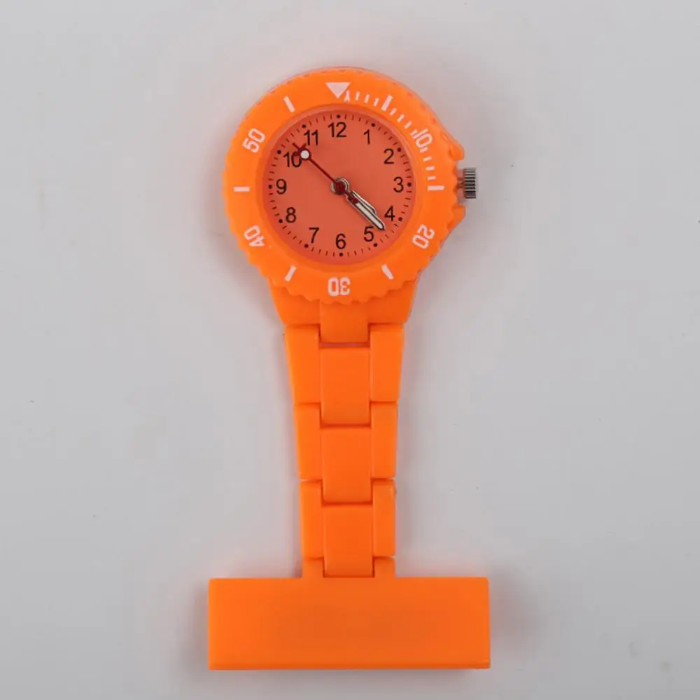 Лидер продаж модные карманные часы медсестры светящийся Круглый циферблат брошь