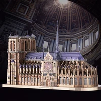 Металлический 3D-пазл Piececool "Собор Парижской Богоматери" #2