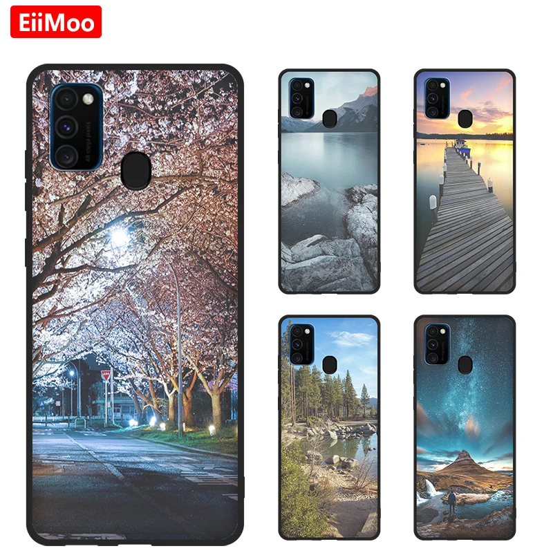 EiiMoo 3D чехол с рисунком для Samsung Galaxy M30 M30S мягкий силиконовый черный задняя крышка M