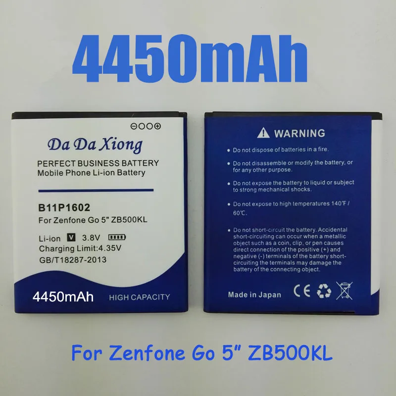 4450 мАч B11P1602 батарея для ASUS Zenfone Go " ZB500KL X00AD X00ADC X00ADA батарея мобильного телефона