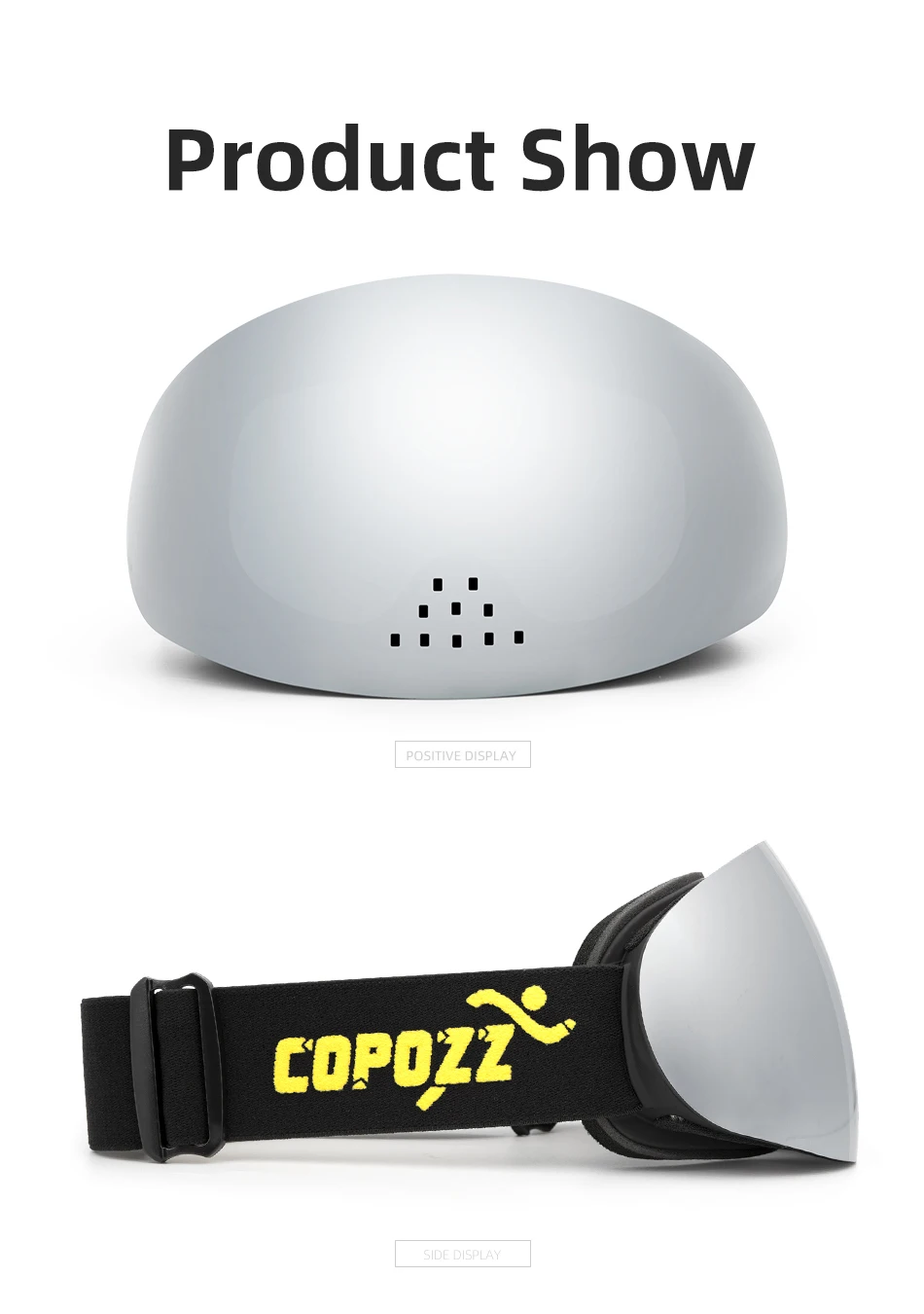 COPOZZ профессиональные лыжные очки двухслойные uv400 Защита Анти-туман носовые wingproof лыжные очки сноуборд лыжные очки