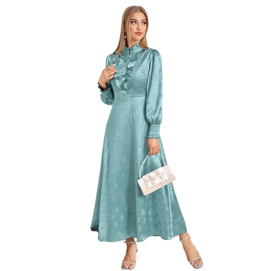 Abaya Дубай, модное мусульманское платье, мусульманское платье, кафтан, марокканские платья, женское платье Djellaba, длинное платье, женское плат...