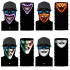 2021 3D шарф с черепом и лицом, многофункциональный мужской волшебный сменный шарф-трубка для шеи, снуд, бандана, теплые шарфы унисекс, походный лагерь