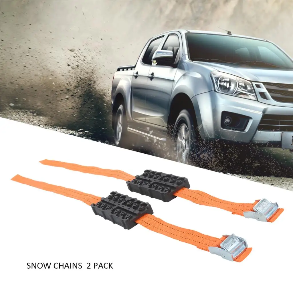 2 шт. пластиковые автомобильные цепи для снега шин противоскользящие колесные