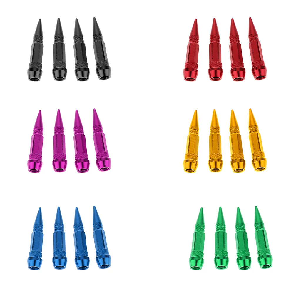 Крышки клапанов автомобильных шин 4 шт. острие из нержавеющей стали для