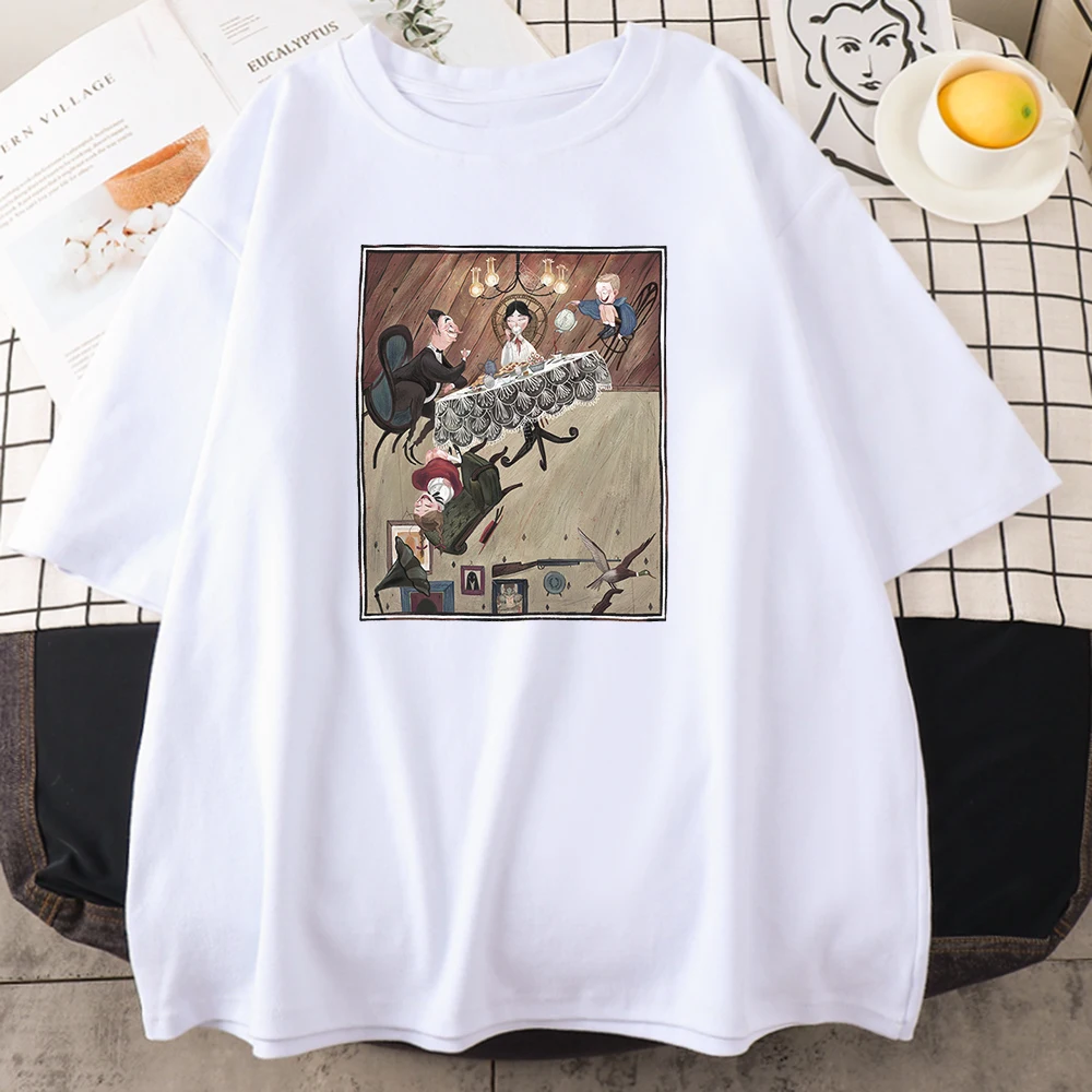 

Wealthy Family Creativity Funny American Print Women Tshirt Spring Summer Top Fashion Loose T shirts Short Sleeve Female T-shirt