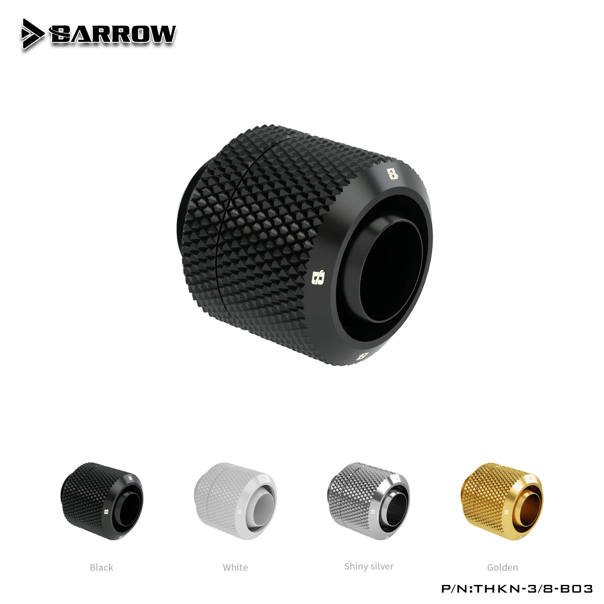 

Barrow THKN-3/8-B03, 3/8"ID*1/2"OD 10x13mm Soft Tube Fittings, G1/4" Fittings For Soft Tubing