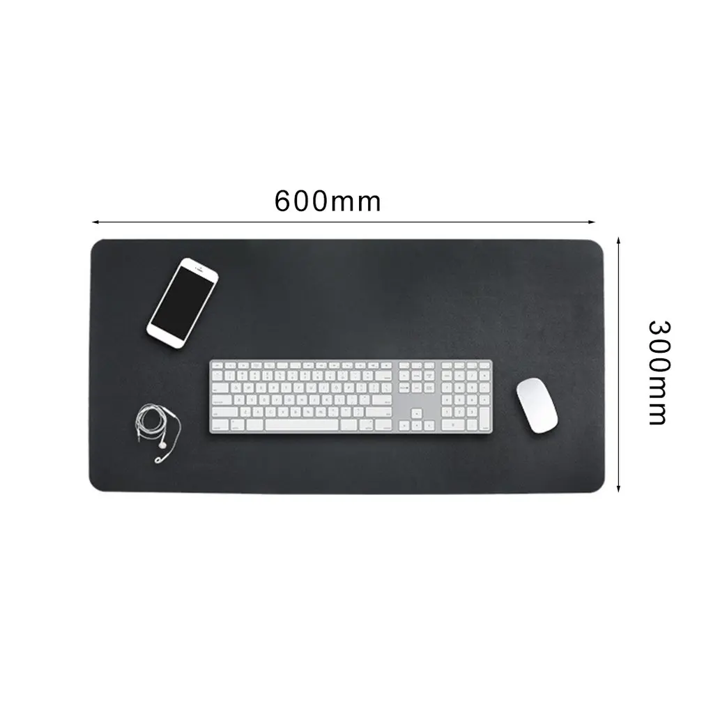 

Keyboard Desk Pad PVC Leather Mouse Pad Business Multi-Function Table Mat Water-Proof Stain-Proof Non-Slip Portable