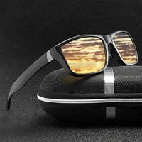 yameize mens sunglasses night vision goggles anti glare polarized car driving sun glasses yellow lens uv400