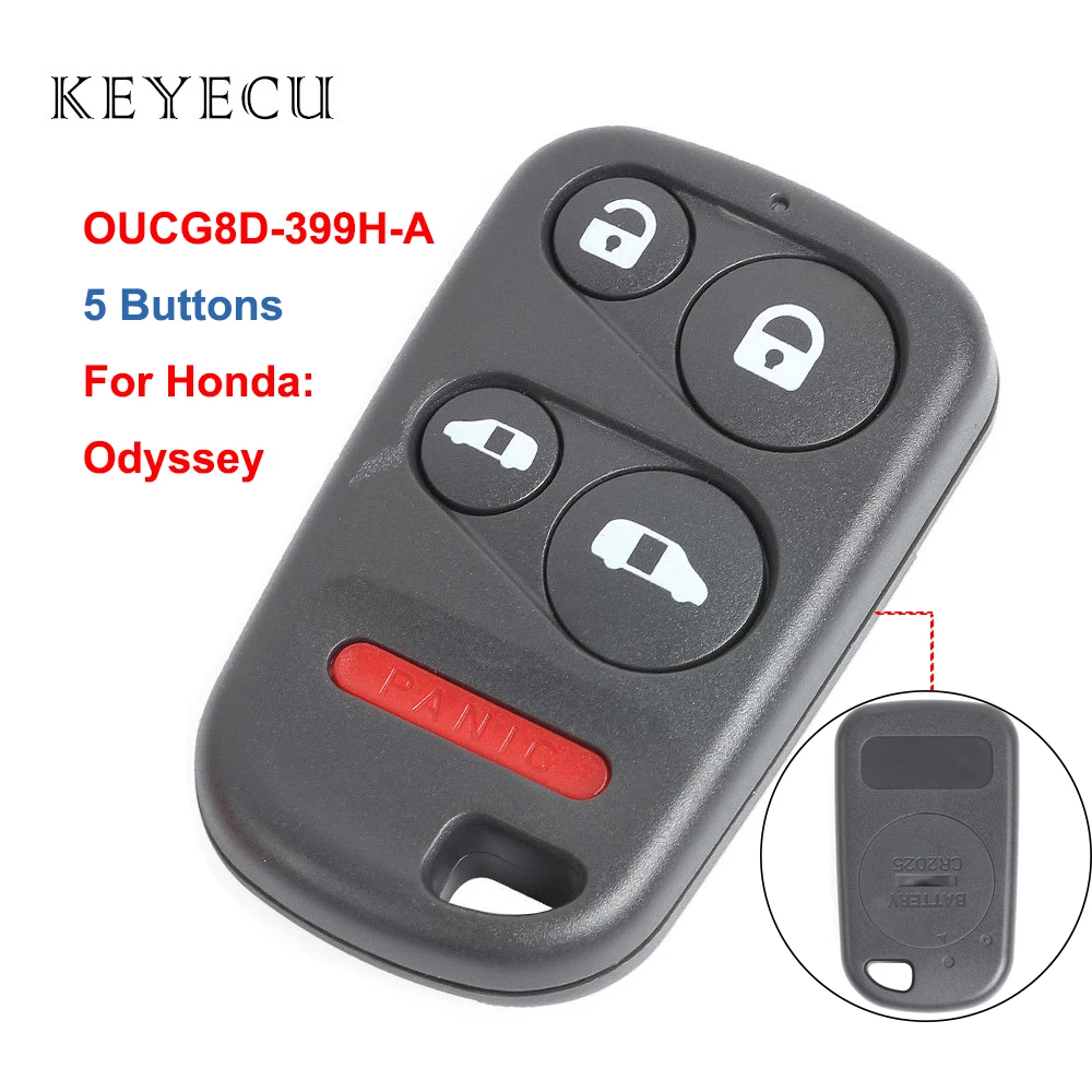 Сменный дистанционный ключ Keyecu брелок с 5 кнопками для Honda odysley 2005 2006 2007 2008 2009 2010
