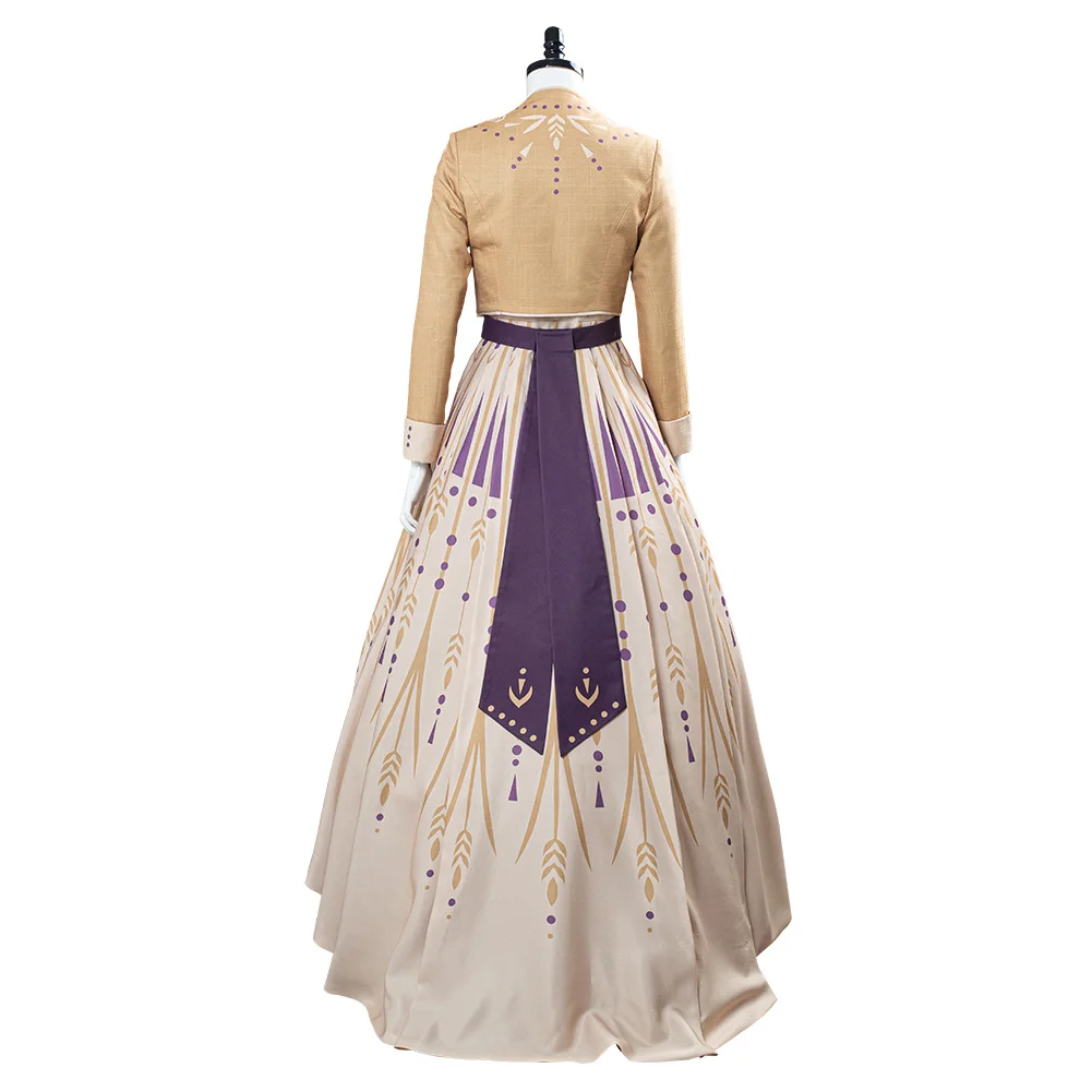 Платье Анны для косплея королевы принцессы длинное платье взрослых карнавальные