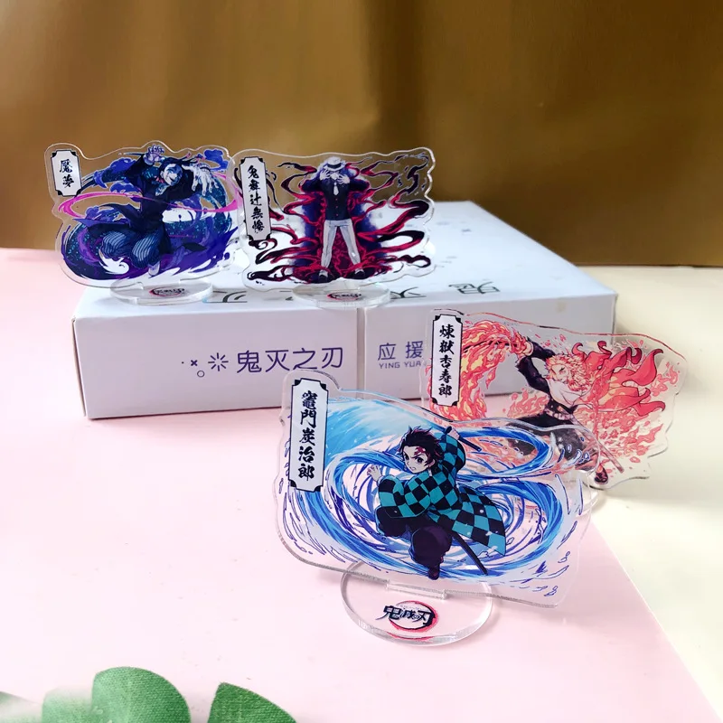 

8 см Аниме Убийца демонов камадо незуко томиока гиюу кочоу шинобу ренгоку Kyoujurou акриловая модель настольный коллекционный подарок