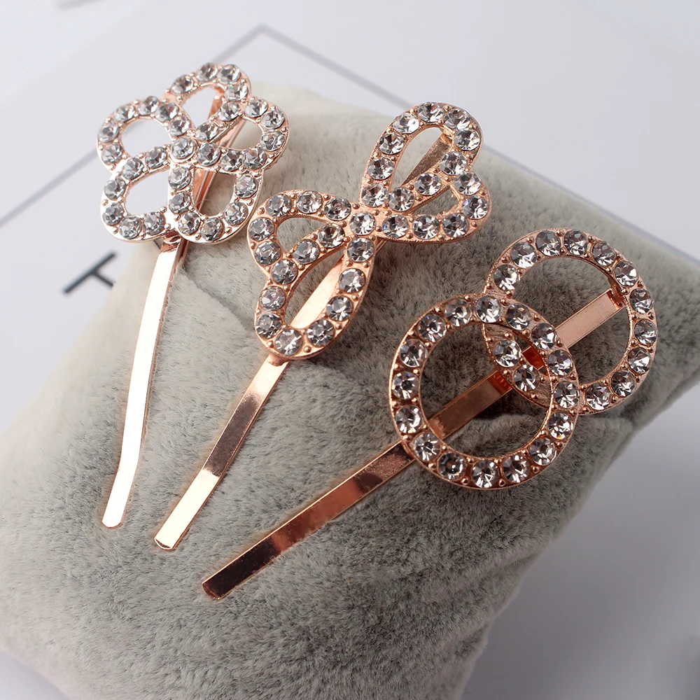 2020 3 шт./компл. Инструменты для укладки заколки девочек волос с кристаллами Стразы