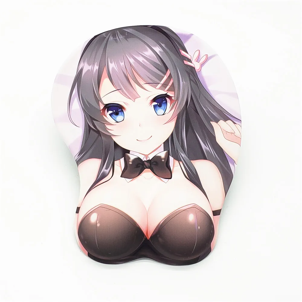 3d коврик для мыши с гелевой поддержкой запястья Sakurajima Mai Anime Oppai|Коврики мышей| |
