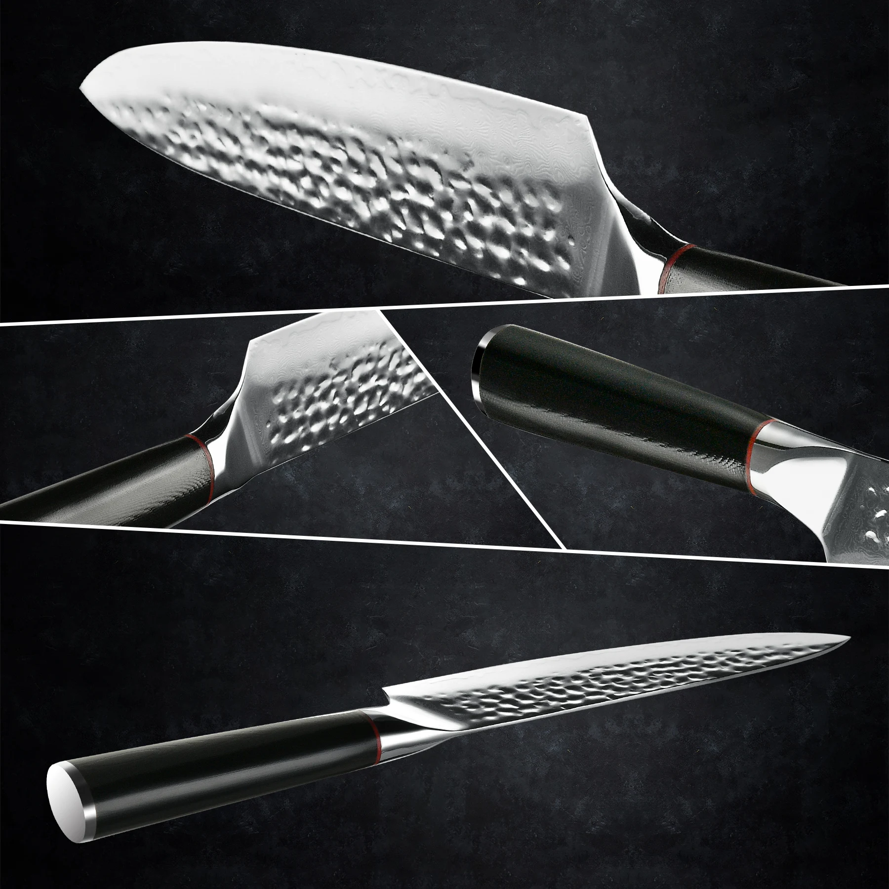 Японские кухонные ножи Grandsharp VG10 8 дюймов шеф-повар из дамасской стали 67 слоев