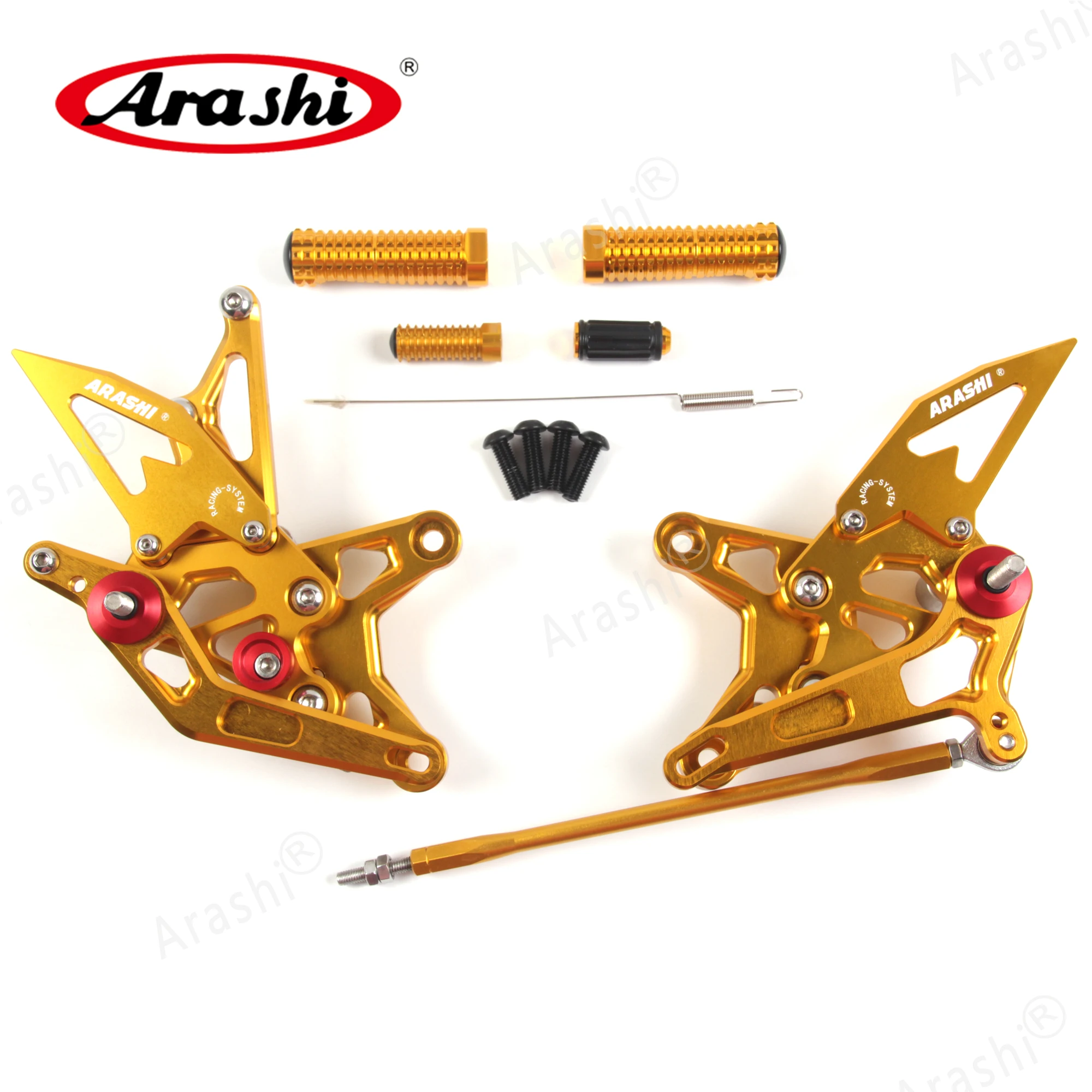 Араши для KAWASAKI ZX 6R ZX6R ZX636 2018 2019 2020 2021 QS Rearset регулируемая подножка подножек