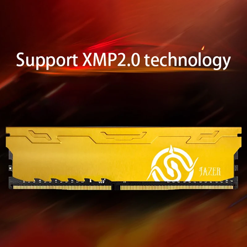 

JUHOR PC Memory DDR4 16GB 3200MHz 1.35V 288 Pin PC Computer Memory Module Ram Heat Sink Memory Stick Support XMP2.0