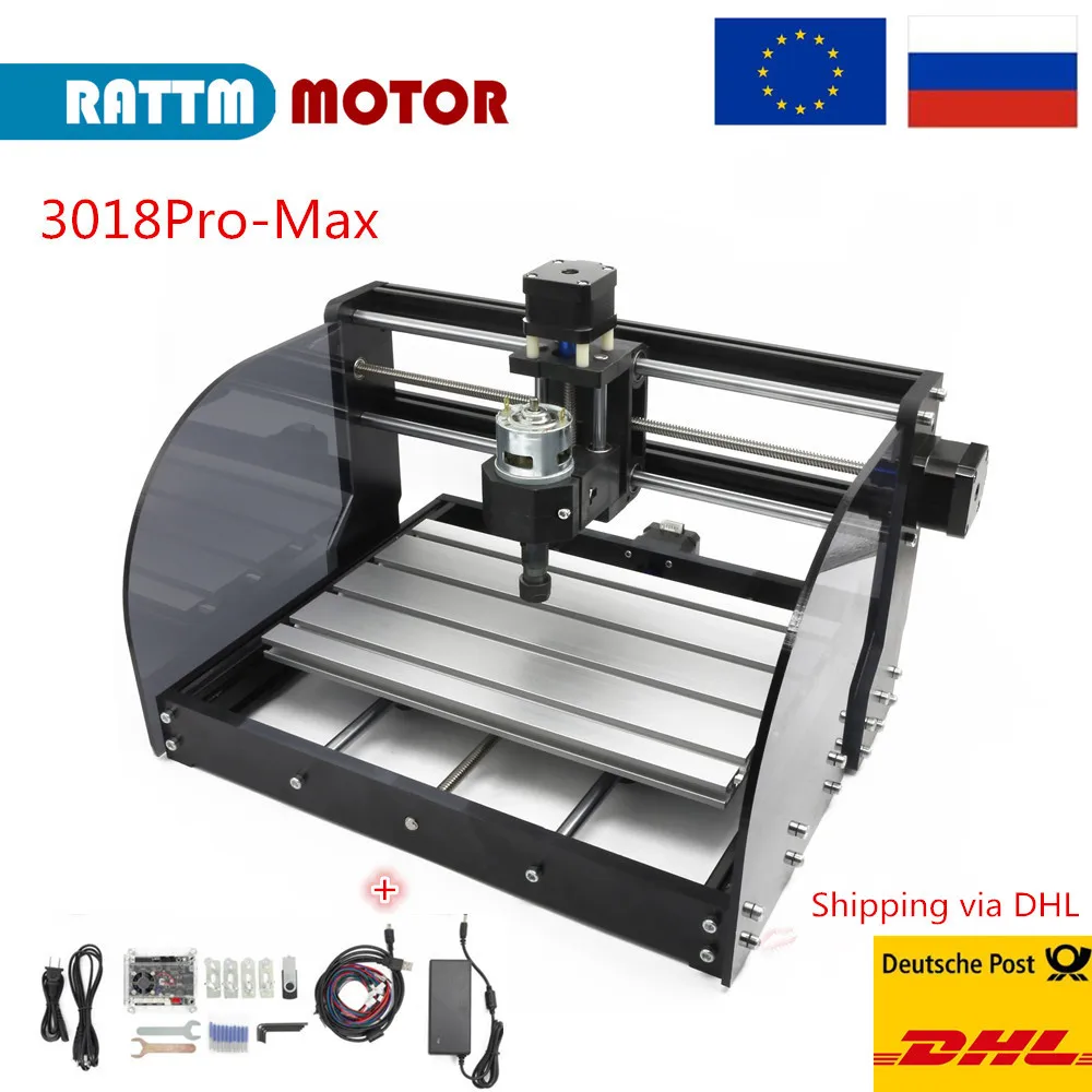 CNC мини мельница лазерная гравировка машина 3 оси 3018 Pro Max GRBL Управление с ER11 цанги