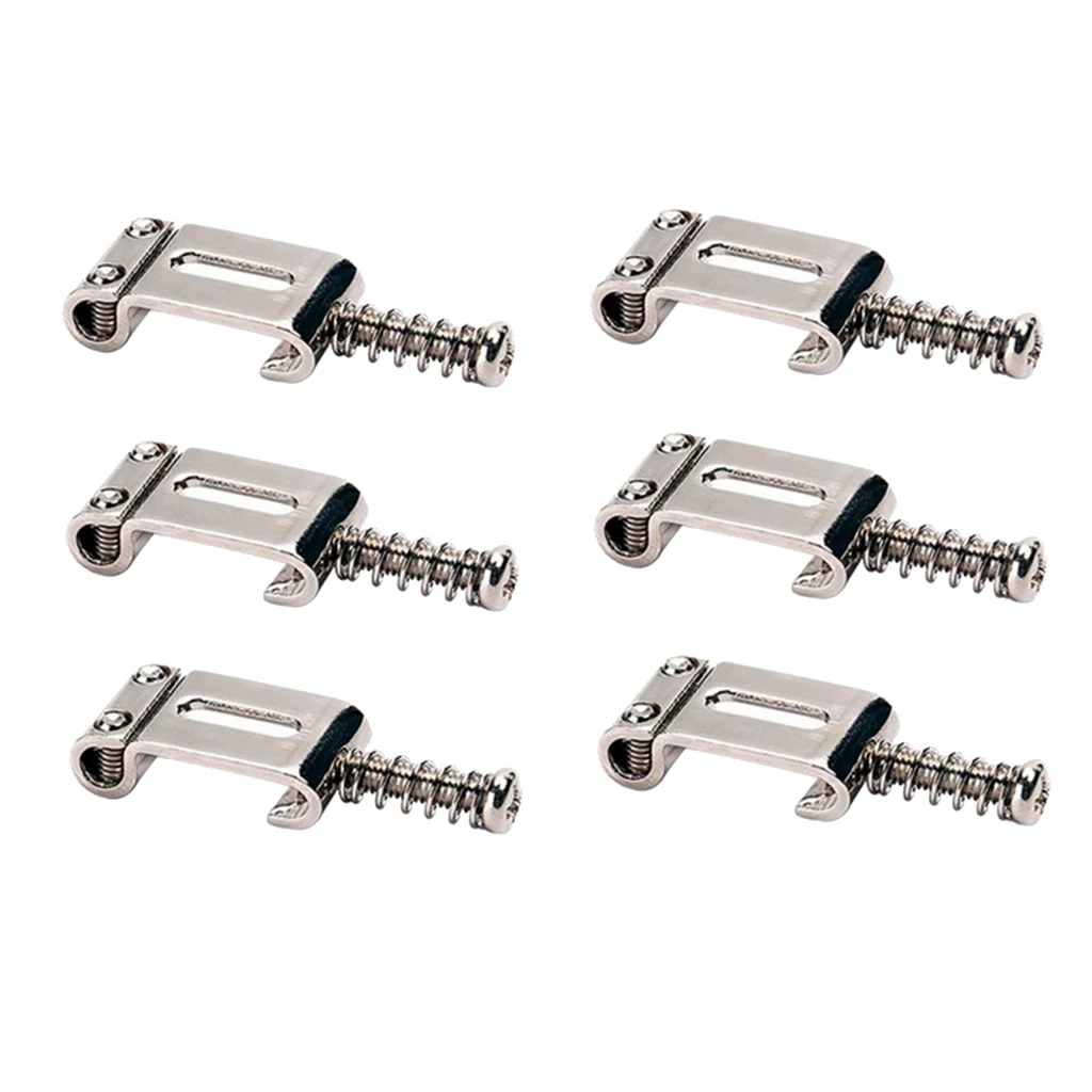 

6x 10.5 Mm Metal Nickel Tremolo Bridge Saddle Set for ST Guitar Accessories