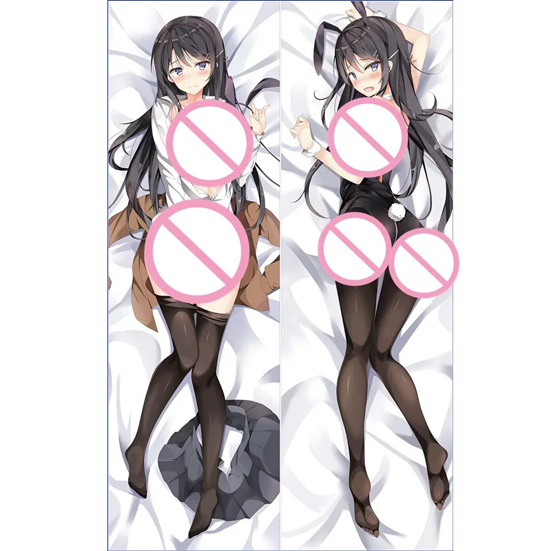 MMF Rascal Does Not Dream of Bunny Girl Senpai (Seishun Buta Yaro) sexy Mai Sakurajima pillow cover Dakimakura body Pillowcase |