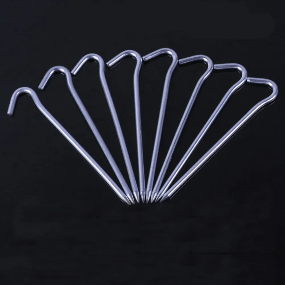 8 шт. Марка колья прочный алюминиевый сплав колышки с крюком для кемпинга сад