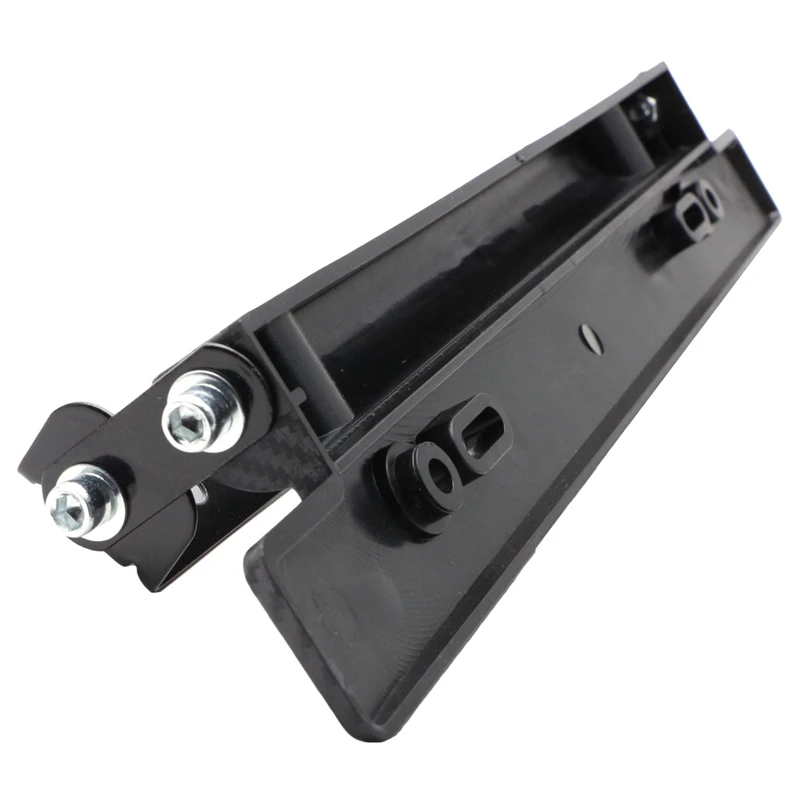 

1x Universal Adjustable Car License Plate Frame Holder & 2Pc Front Hood Air Scoop Bonnet Vent Louver For-BMW E90 E91 E92